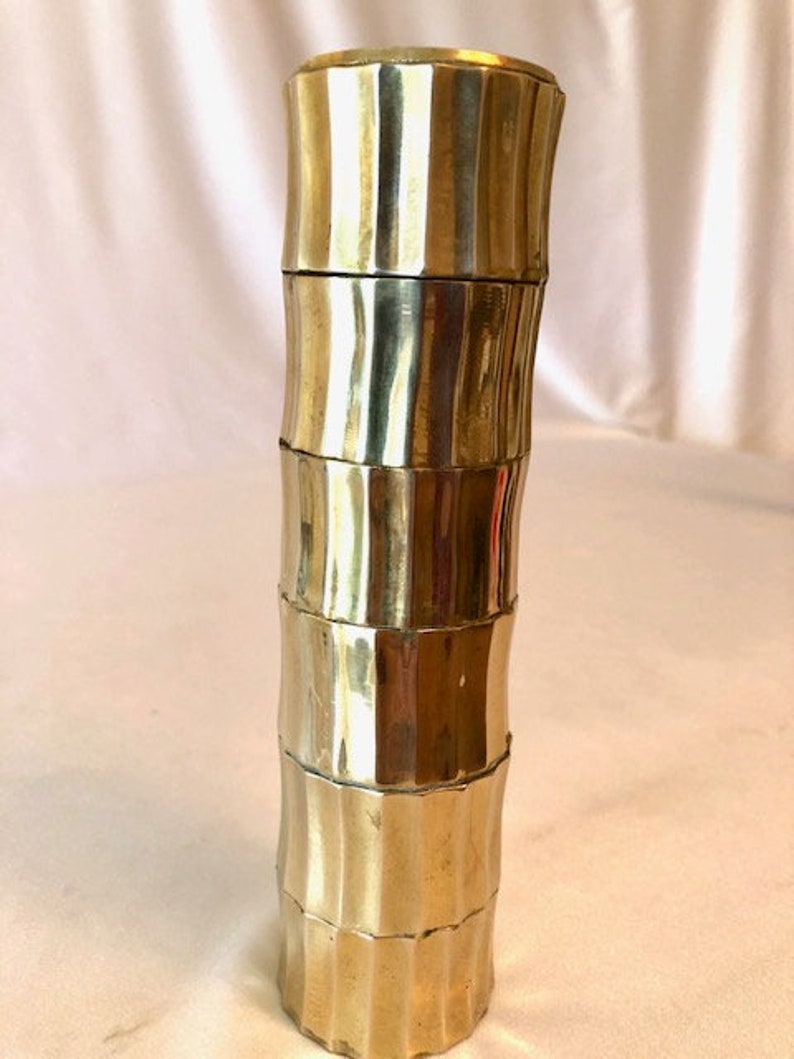Solid brass candle holder
