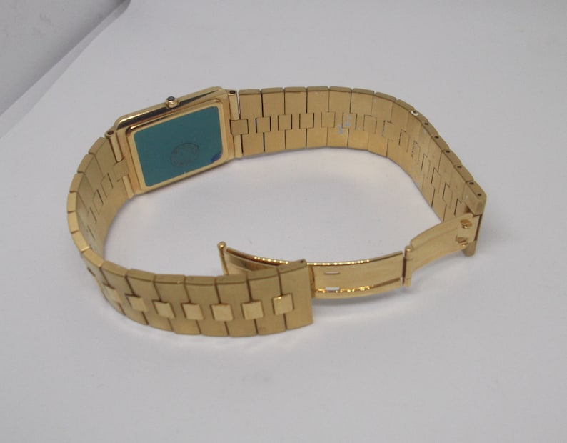 Seiko Lassale Extraflat Quartz Watch, Gold Plated, With Black Dial. Etsy