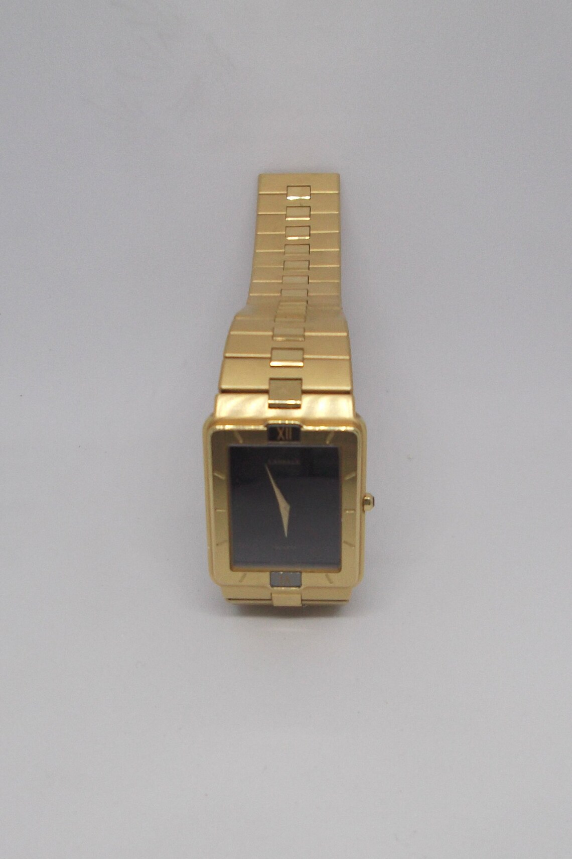 Seiko Lassale Extraflat Quartz Watch, Gold Plated, With Black Dial. Etsy