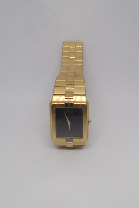 Seiko Lassale Extra-flat Quartz Watch Gold Plated With Black - Etsy