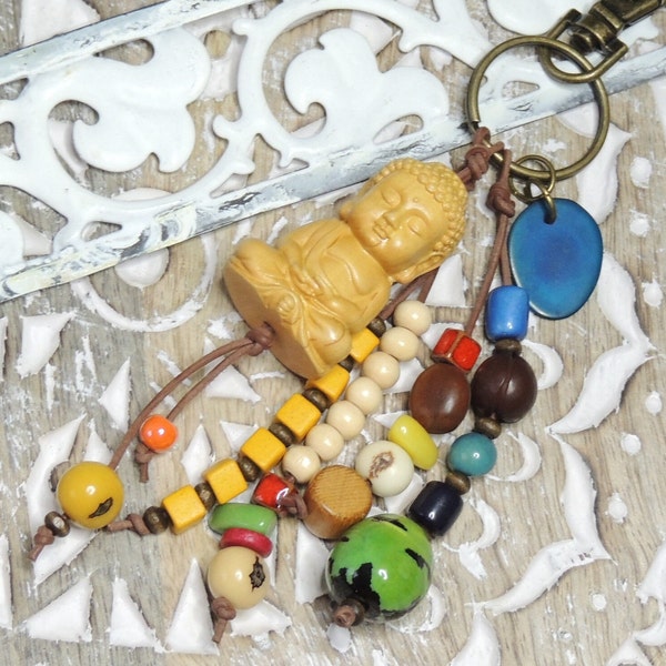 Taschenbaumler - Pendants - BUDDHA - Seed beads - Ceramics