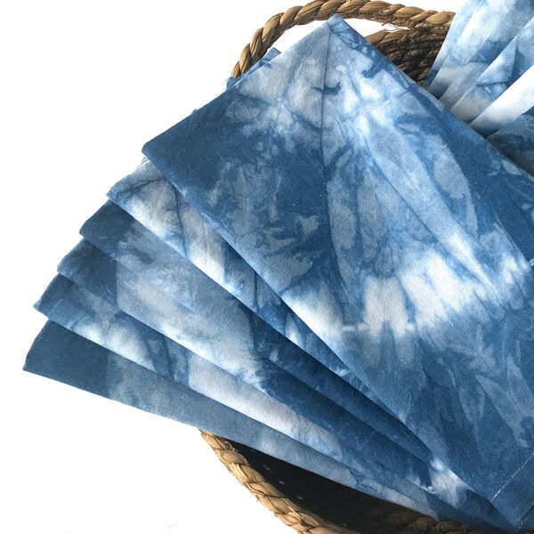 Indigo Napkins Etsy