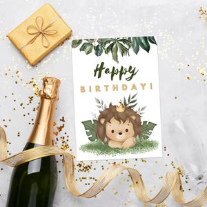 Lion King - Happy Birthday PDF Card