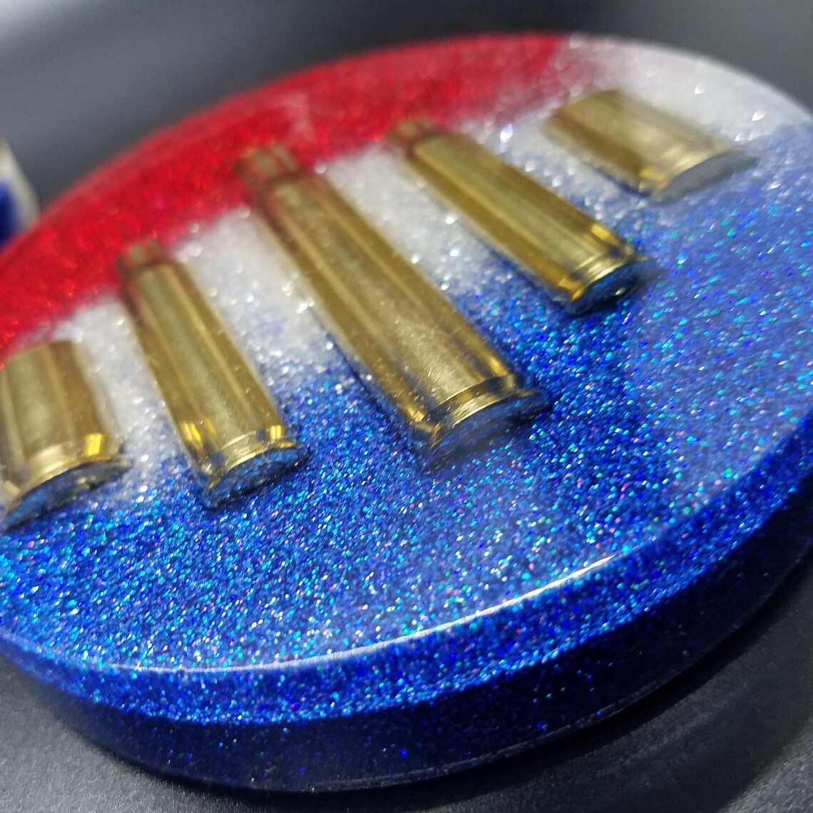 Patriotic Ammo Coasters resin glitter recycled bullets Etsy