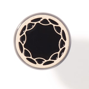 Ceramic knob for furniture No.4, black