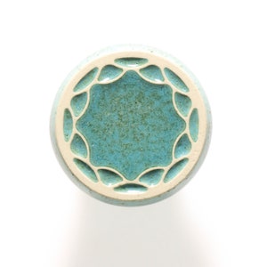 ceramic knob for furniture No.4, mint