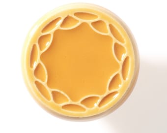 Ceramic knob for furniture No.4, yellow