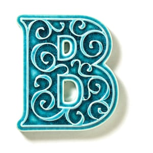 ceramic letter B, addition to the house number