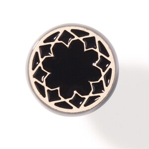 Ceramic knob for furniture No.3, black