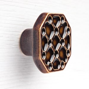 Tirador para muebles, modelo n.º 11, marrón oscuro, mangos de cerámica, pomo decorativo.
