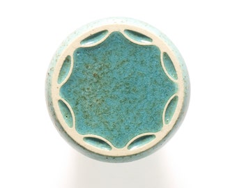 ceramic knob for furniture No.5, mint