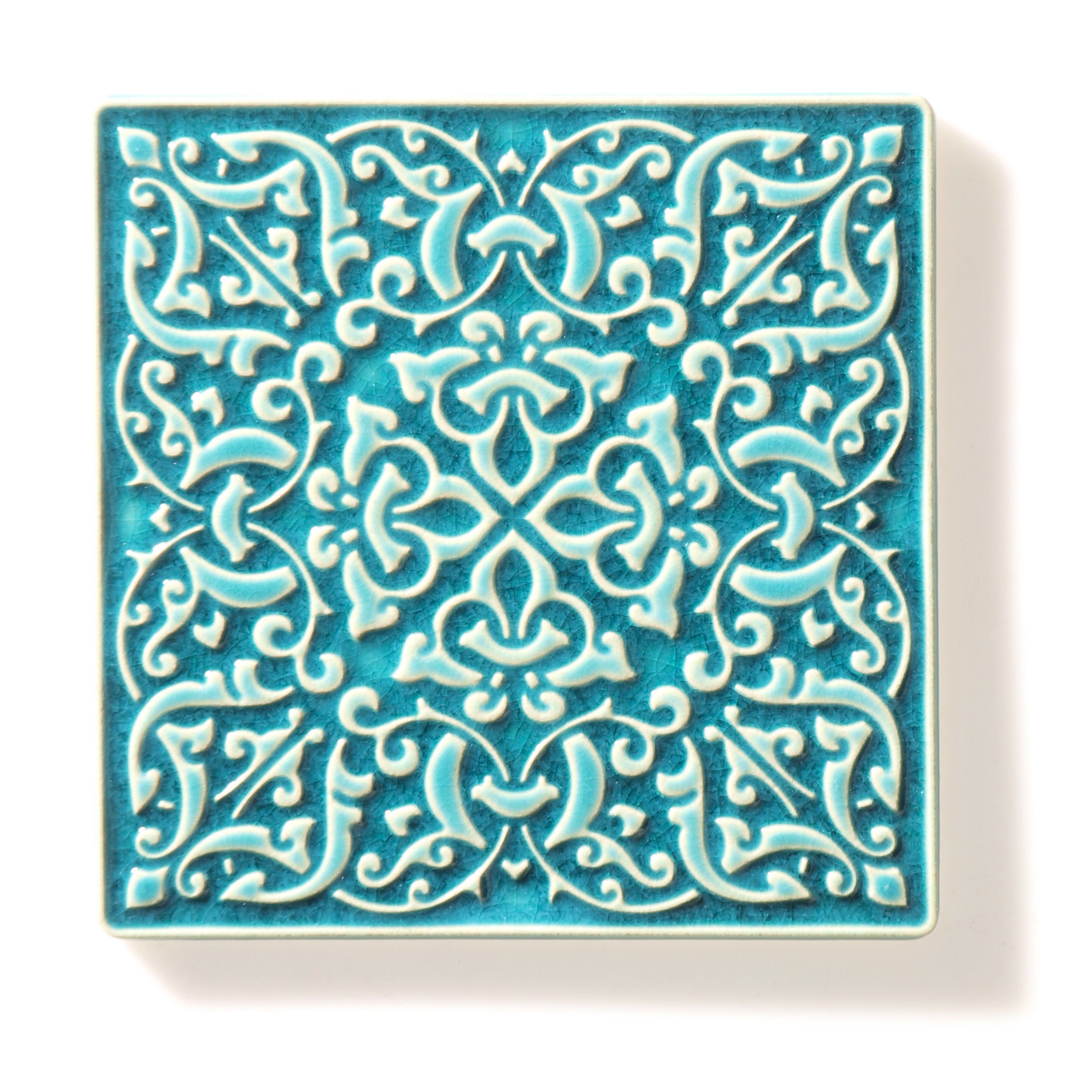 Tiles 12 Ornaments Turquoise No.1 - Etsy