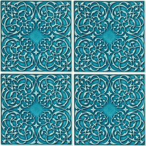 ceramic tiles walls, decors/CANTABILE/15cm/turquoise
