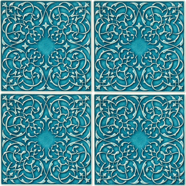 ceramic tiles walls, decors/CANTABILE/15cm/turquoise