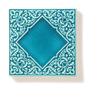 tiles 12 ornaments, turquoise No.1 zdjęcie 3