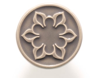 ceramic knob for furniture No.2, gray