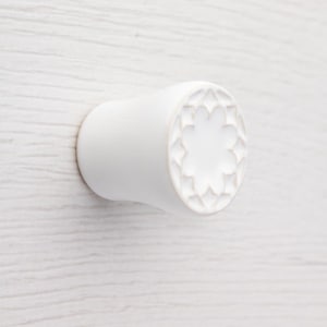 Keramikknauf klein für Möbel Nr.14, weiß