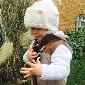 Winter Earflap Beanie // Cozy Handmade Trapper Hat