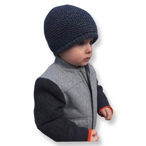 Hand Knitted Winter Hat // Handmade Beanie Cap // Warm Knit Kids Hat