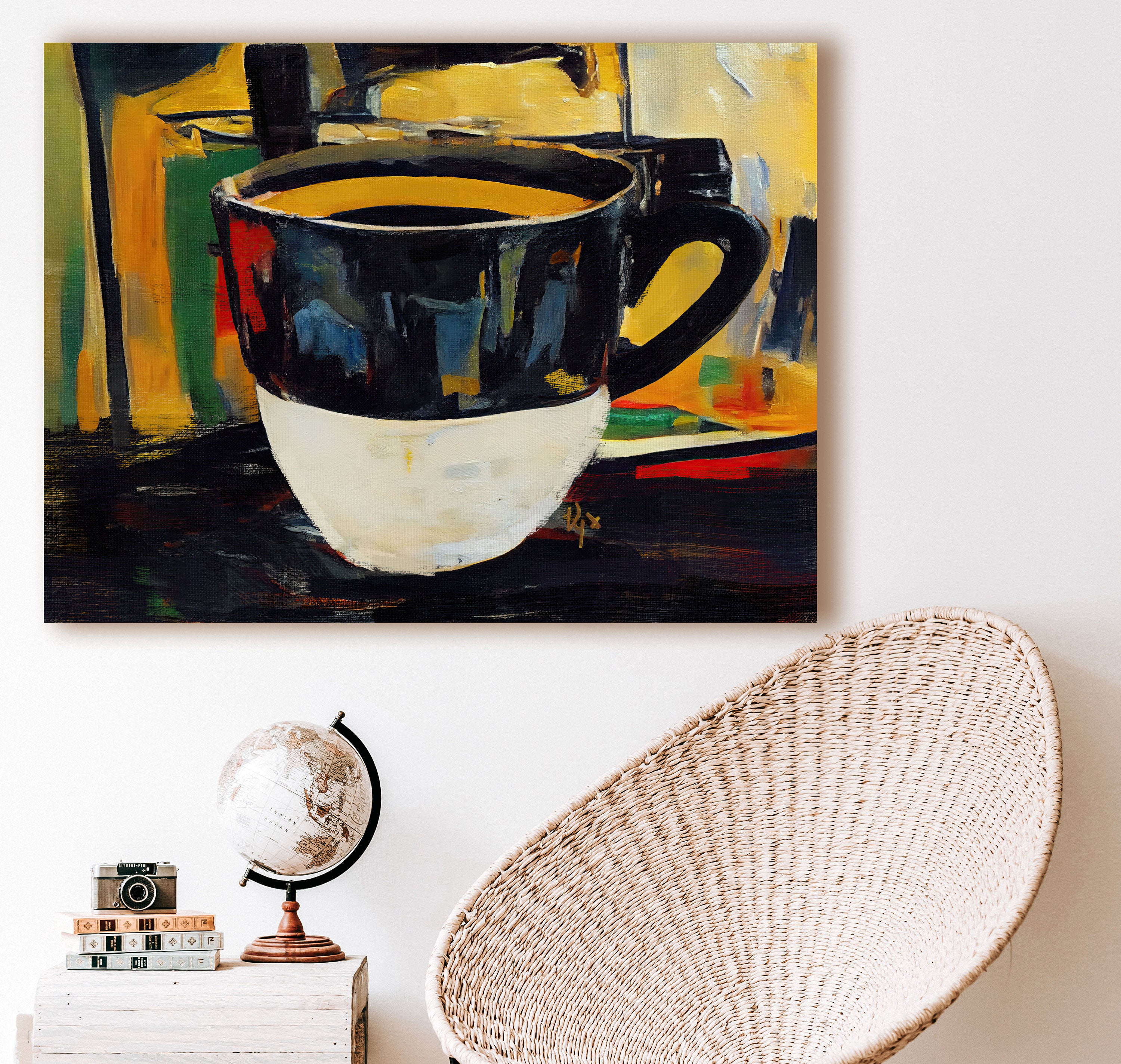 Coffee Themed Wall Art for Coffee Shop Large Coffee Wall Art Etsy