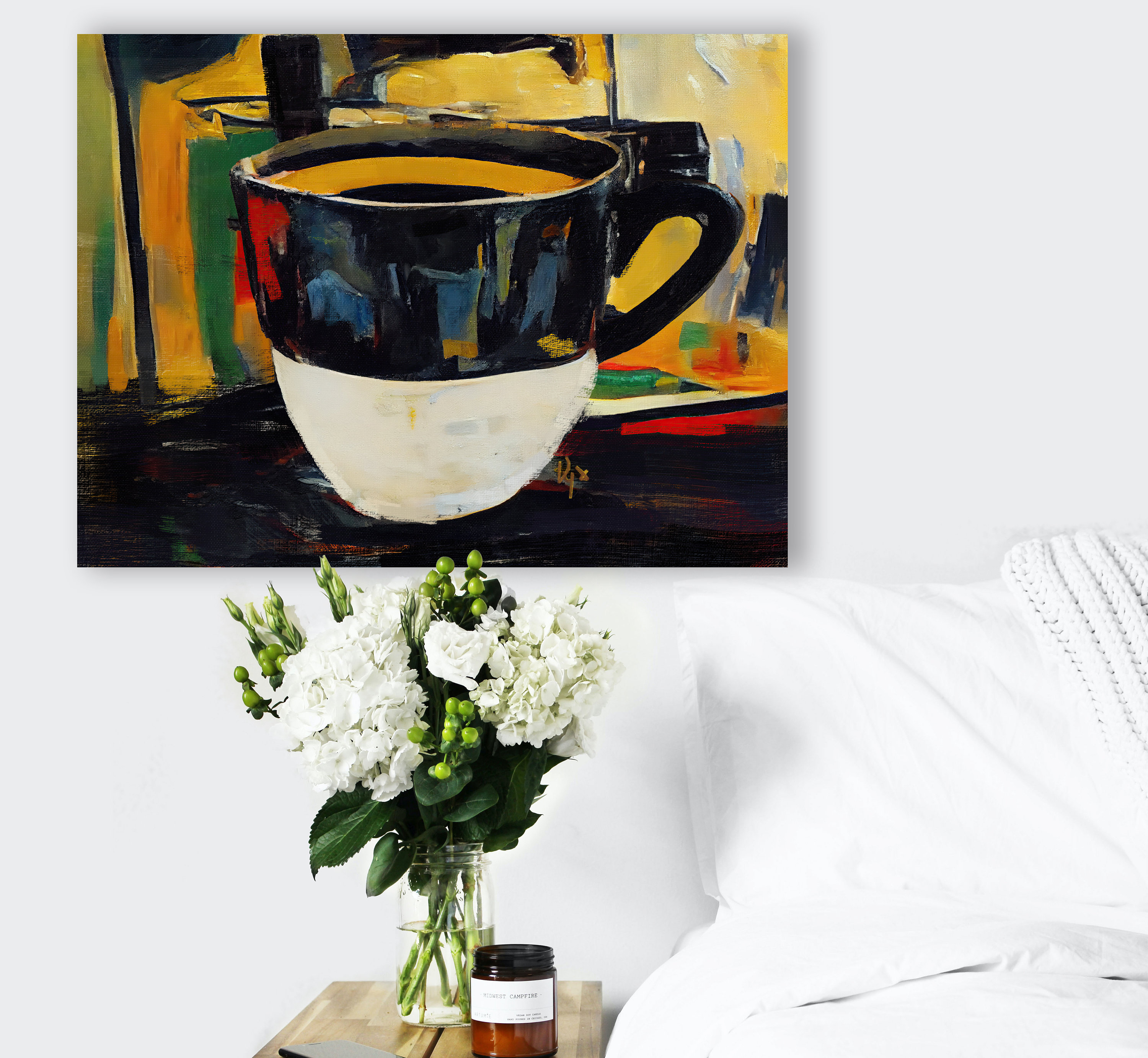 Coffee Themed Wall Art for Coffee Shop Large Coffee Wall Art Etsy