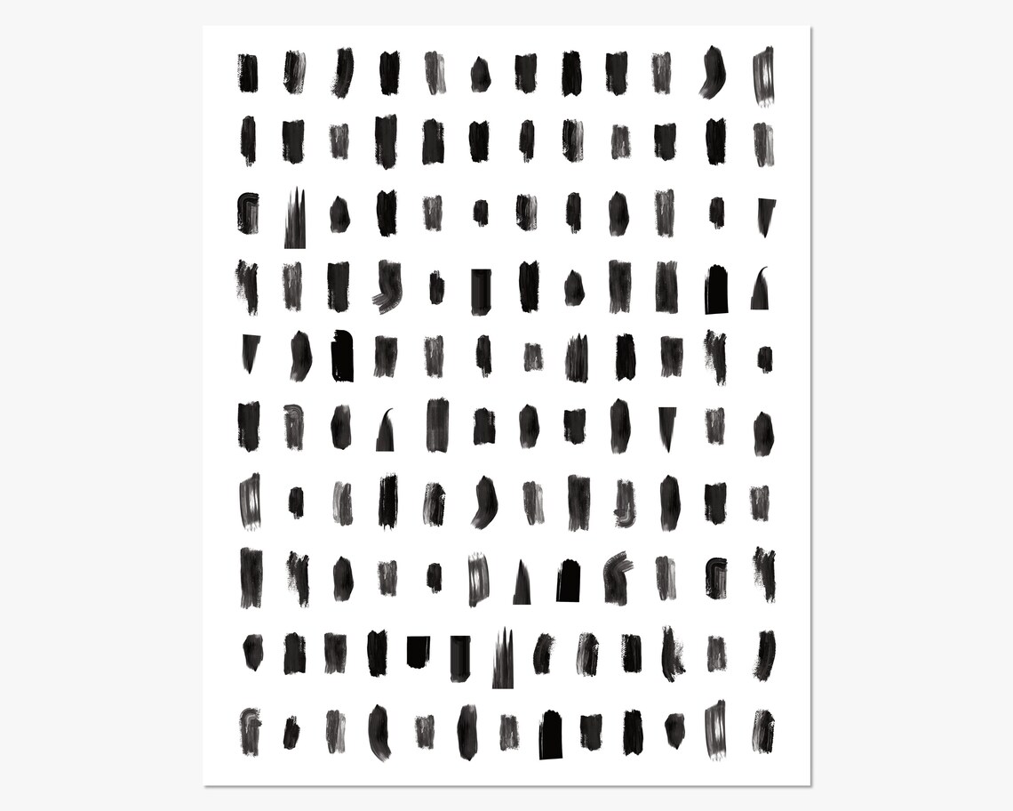 PRINTABLE Black and White Abstract Art for Bedroom Minimalist | Etsy