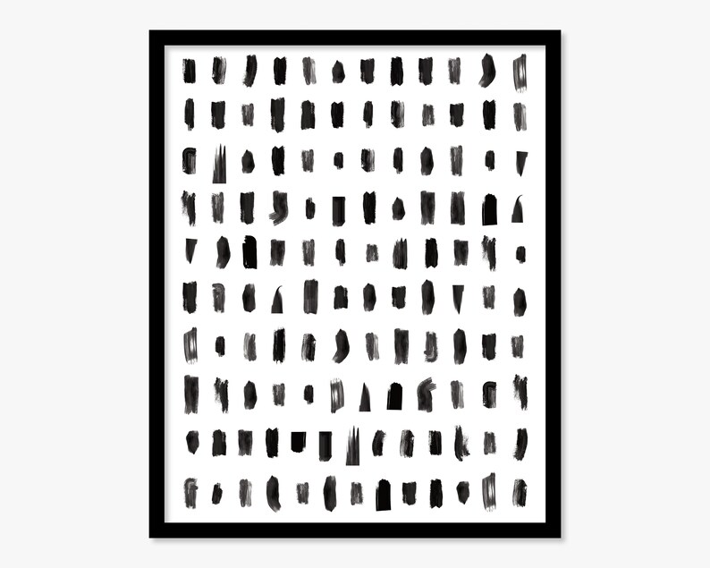 PRINTABLE Black and White Abstract Art for Bedroom Minimalist | Etsy