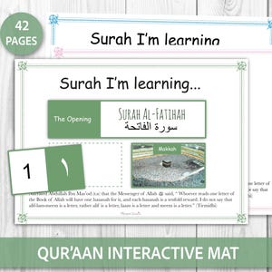 Quran Interactive hands-on mat, Quran, Islam, Quran kids, Muslim kids, Juz&#39;Amma – Instant Download