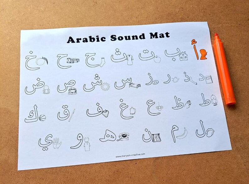Arabic Alphabet Sound Mat, Arabic Letters, Phonics, Quran, Homeschool, Preschool, EYFS ...
