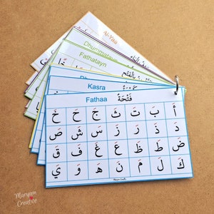 13 Arabic Reading Cards, Tajweed, Tajweed for kids, Quran, homeschool, classroom, school, preschool, عربى - Instant Download