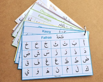13 Arabic Reading Cards, Tajweed, Tajweed for kids, Quran, homeschool, classroom, school, preschool, عربى - Instant Download