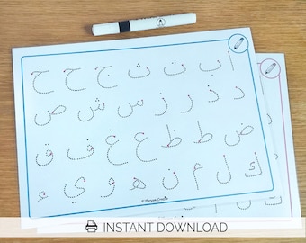 alphabet tracing mat etsy