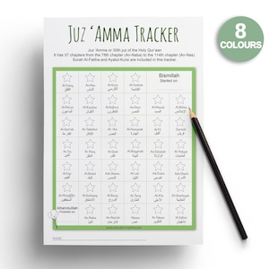 Juz' Amma Tracker voor kinderen, koran leren, moslimkinderen - direct downloaden