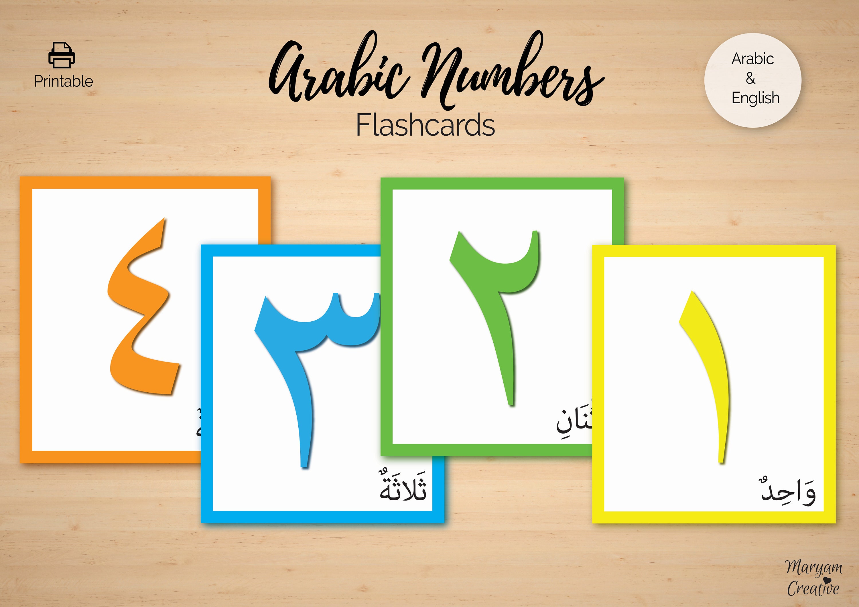 arabic flashcards numbers printable arabic numbers quran