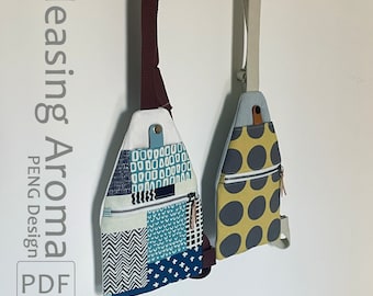 Mini Sling Bag Pattern,Small Front Sling Purse Sewing Tutorails,Mini Chest Purses pdf file,Instant Download