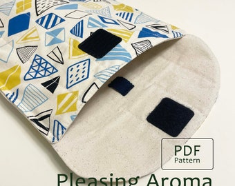 Easy 11'' Tablet Sleeve Sewing Tutorials,Quilted iPad Pouch Pattern,Puffy Laptop Storage Bags PDF,Instant Download,Handmade Pattern