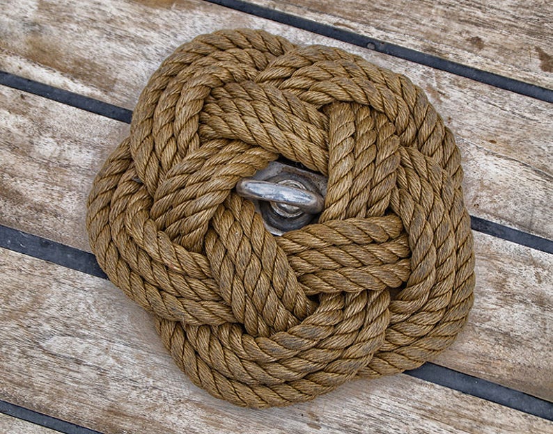 Beach House Wall Art Nautical Rope Photo Marine Rope Print