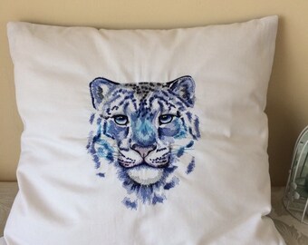 Cushion Cover Snow Leopard Pillows Snow Leopard Cub Throw Pillow Cases