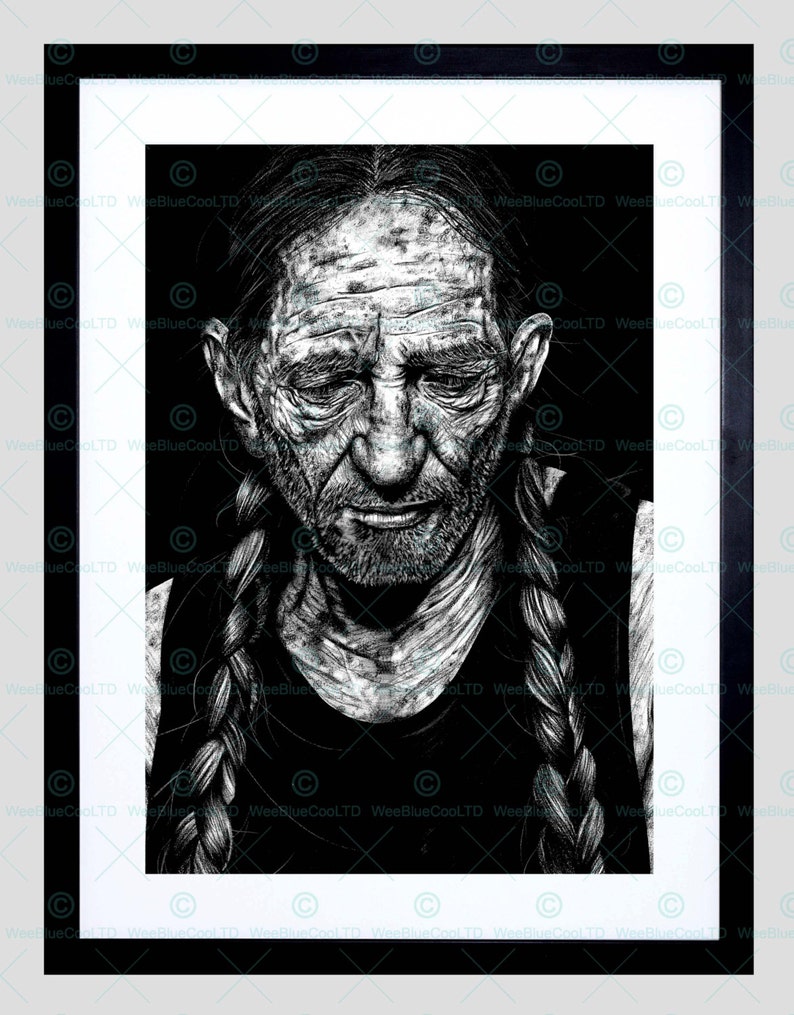 DANNY TREJO INKED IKONS FRAMED ART PRINT BY W.MAGUIRE F12X10618