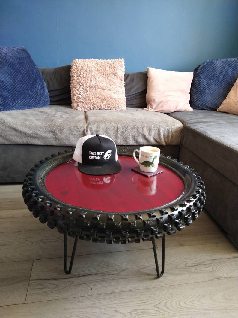 21 Industrial Upcycled Furniture Ideas - Tyre Tables