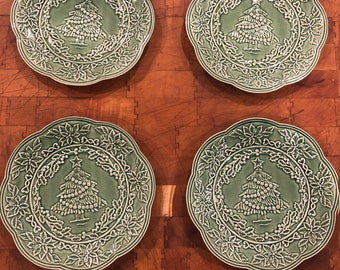 Christmas dessert plates | Etsy