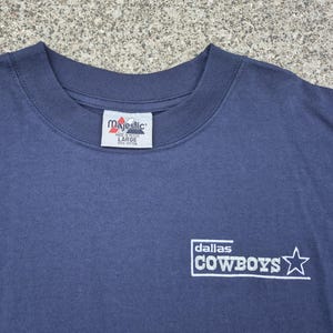 Maglietta vintage anni '80/'90 DEADSTOCK dei Dallas Cowboys / Logo ricamato / Prodotto da Majestic / Grande