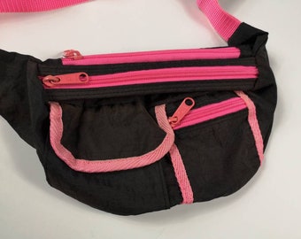Totally Bodacious 80s Neon Blue Hot Pink Fanny Pack