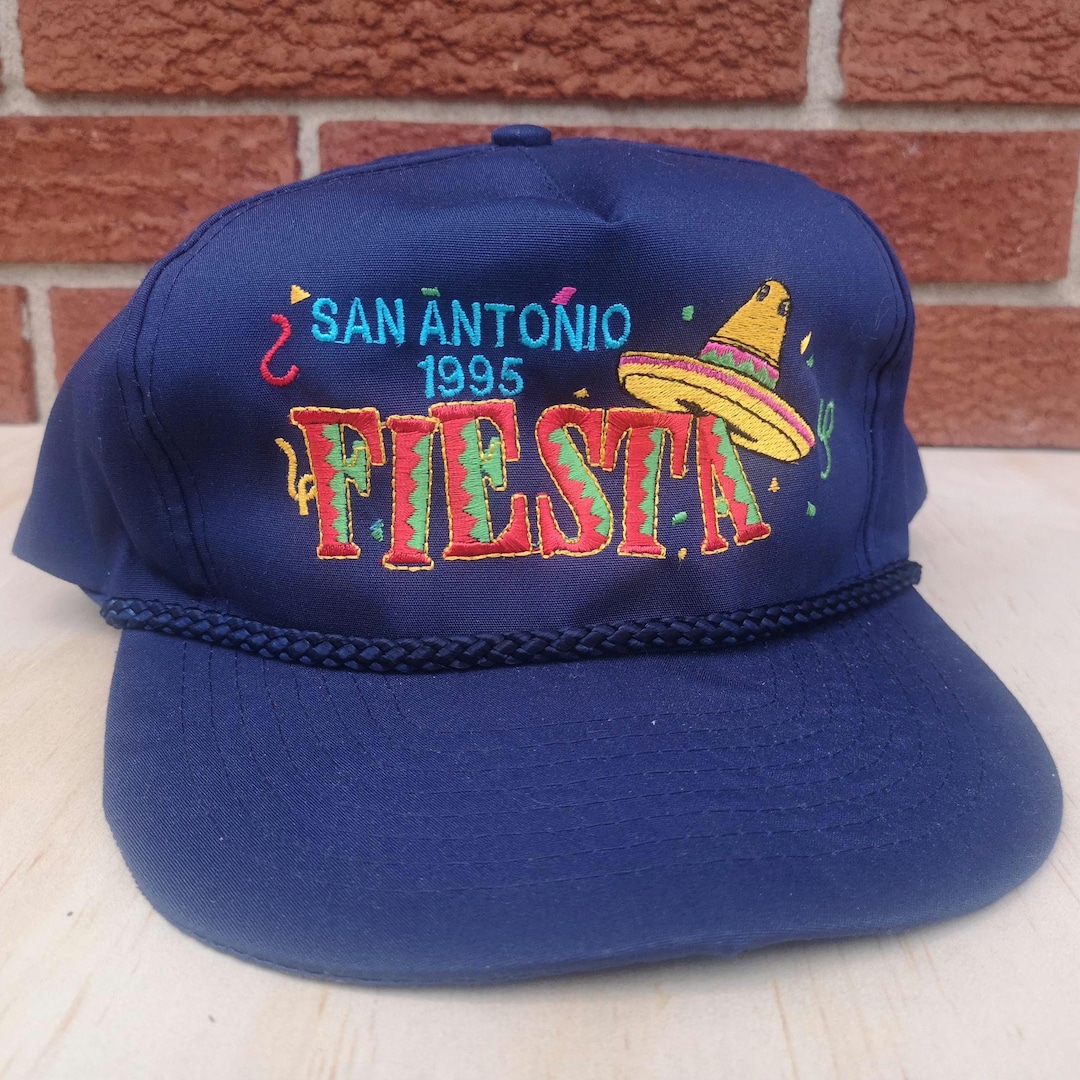 Vintage 1995 San Antonio Fiesta Trucker Cap With Rope Brim - Etsy