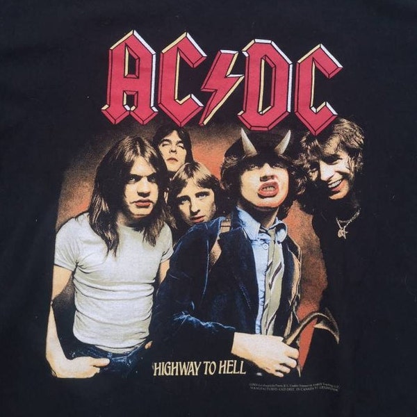 Vintage & Classic 2003 / AC/DC "Highway to Hell" rock t-shirt / Artimonde / Made in Mexico / Medium