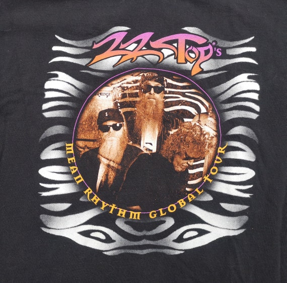 Vintage 1997 ZZ Top T-shirt: Mean Rhythm Global Tour, Large - Etsy