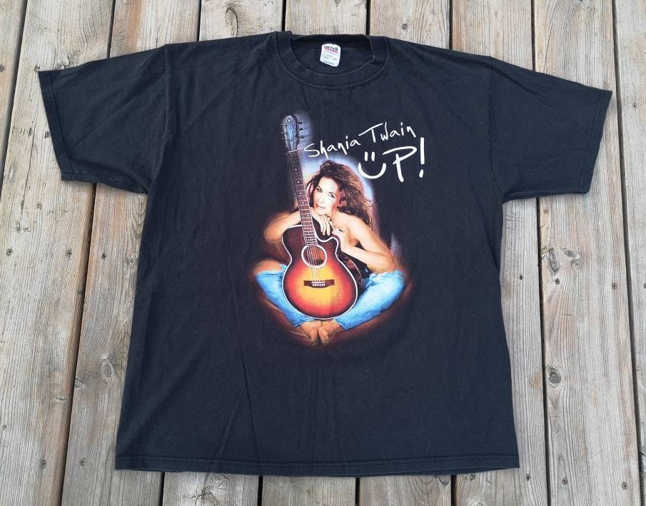 Discover Vintage & Perfectly Faded Shania Twain "Up!" t-shirt