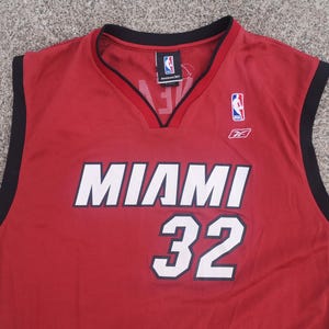 Vintage Y2K Shaquille O&#39;Neal / Miami Heat #32 / Reebok NBA Authentic / Mesh Basketball Jersey / Made in Korea / XL