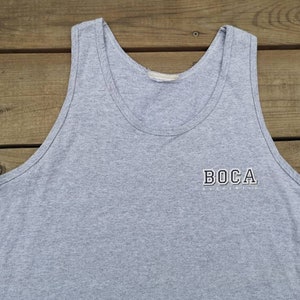 Vintage 80&#39;s / 90&#39;s BOCA AUTHENTIC triblend tank top / muscle shirt Large