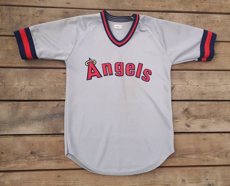  Los Angeles Angels of Anaheim (Youth Large) 100% Cotton  Crewneck MLB Officially Licensed Majestic Major League Baseball Replica T-Shirt  Jersey Red : Sports & Outdoors